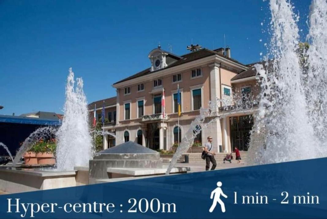 Apart 5 Personnes, 1Min Gare D'Annemasse, Geneve 5Km Dış mekan fotoğraf