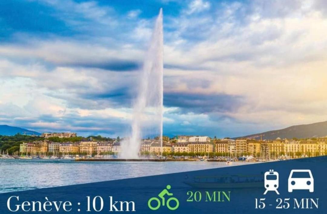 Apart 5 Personnes, 1Min Gare D'Annemasse, Geneve 5Km Dış mekan fotoğraf
